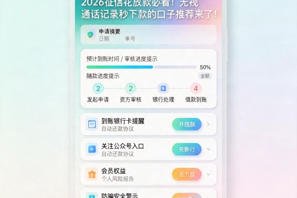 2026征信花放款必看!无视通话记录秒下款的口子推荐来了