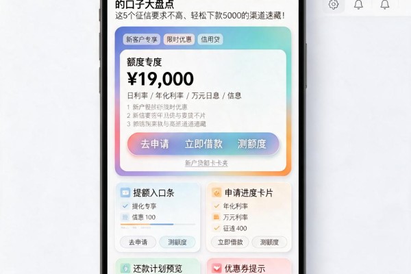 2026年最新实测!黑户微信还能借钱的口子大盘点,这5个征信要求不高、轻松下款5000的渠道速藏