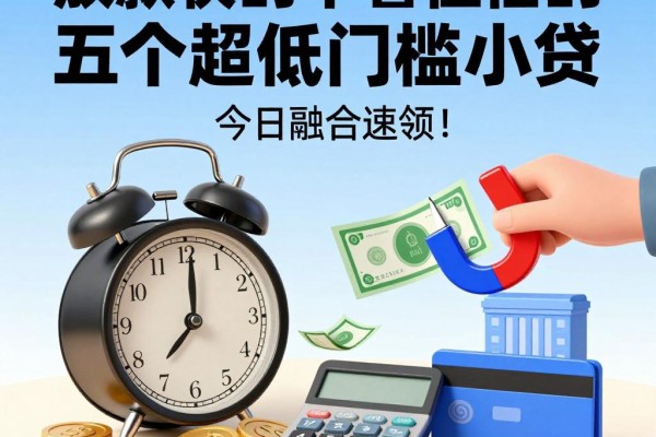 2026必看!放款快的不看征信的五个超低门槛小贷,今日融合速领!