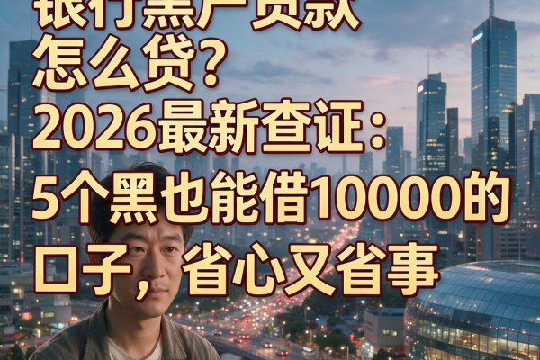 银行黑户贷款怎么贷?2026最新查证:5个黑户也能借10000的口子,省心又省事