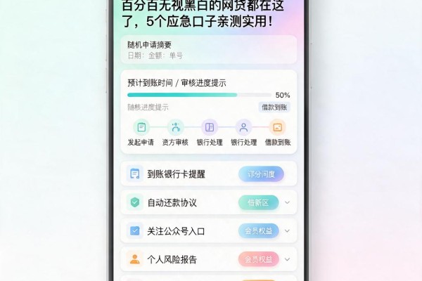 百分百无视黑白的网贷都在这了,5个应急口子亲测实用!