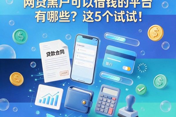 2026年必看!网贷黑户可以借钱的平台有哪些?这5个试试