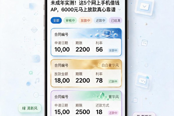 未成年实测!这5个网上手机借钱APP,6000元马上放款真心靠谱