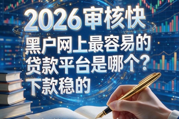 黑户网上最容易的贷款平台是哪个?2026审核快、下款稳的5个贷款APP速览!