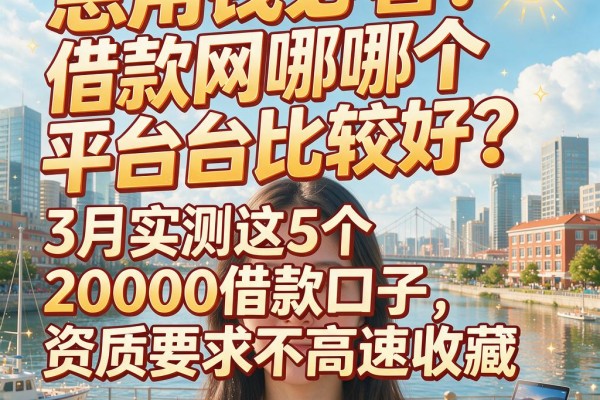 急用钱必看!借款网哪个平台比较好?3月实测这5个20000借款口子,资质要求不高速收藏