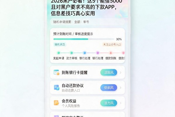 2026黑户必看！这5个能借5000且对黑户要求不高的下款APP，信息差技巧真心实用