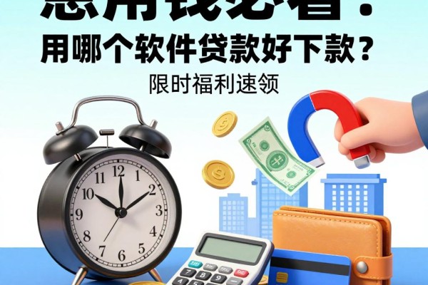 急用钱必看！用哪个软件贷款好下款？这5个要求不高的平台能借2000，限时福利速领！