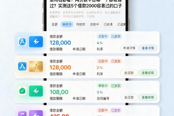 急用钱必看!网贷款平台哪一个容易通过?实测这5个借款2000容易过的口子