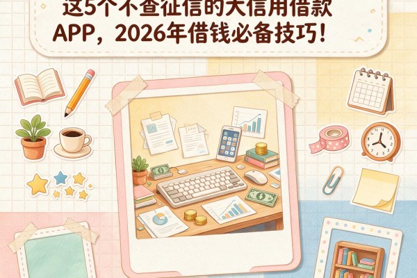征信黑了、征信烂了还能下款吗？这5个不查征信的大信用借款APP，2026年借钱必备技巧！