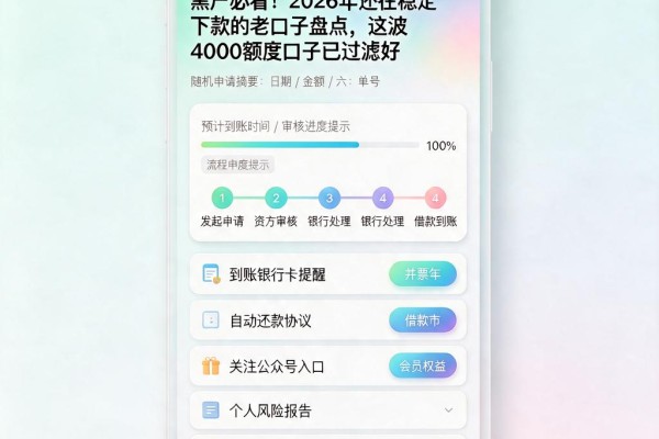 黑户必看!2026年还在稳定下款的老口子盘点,这波4000额度口子已过滤好