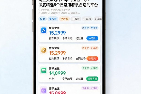 网上贷款哪个app门槛低一点?深度精选5个日常用着很合适的平台