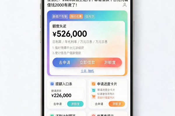 征信黑了、征信不好、征信烂?2026微信上这几个靠谱借款平台抢先看,借钱2000有救了!