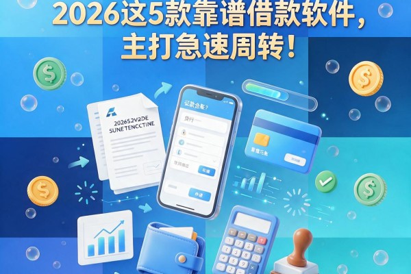 征信有逾期也能秒到账?2026这5款靠谱借款软件,主打急速周转!