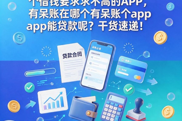 呆账必看!2026年这5个借钱要求不高的APP,有呆账在哪个app能贷款呢?干货速递!