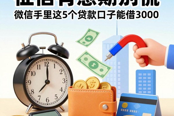 征信有逾期别慌!微信里这5个贷款口子能借3000,2026最新动态实时看