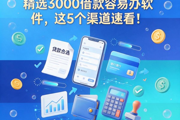 30万容易贷款吗?精选3000借款容易办软件,这5个渠道速看