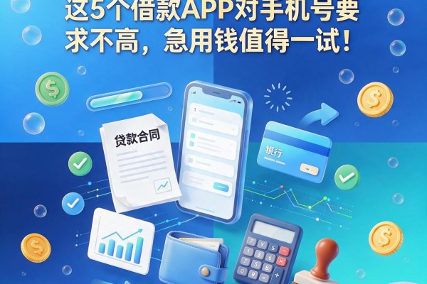 凭手机号就能贷款6000!这5个借款APP对手机号要求不高,急用钱值得一试