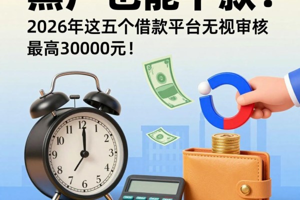 黑户也能下款？2026年这五个借款平台无视审核，最高30000元！