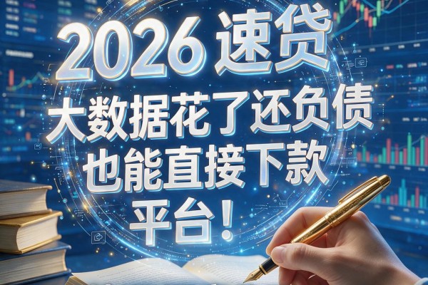 大数据花了还负债也能直接下款的平台!2026速贷技巧深度公开