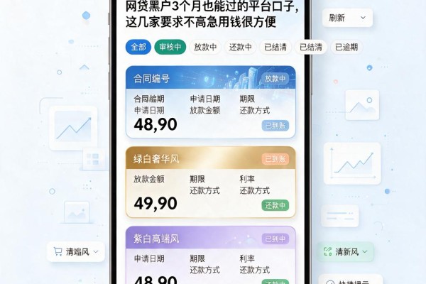 网贷黑户3个月也能过的平台口子,这几家要求不高急用钱很方便