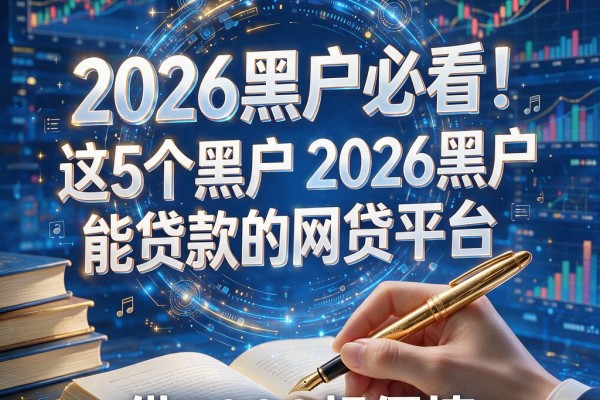 2026黑户必看！这5个黑户2026黑户能贷款的网贷平台，借3000超便捷