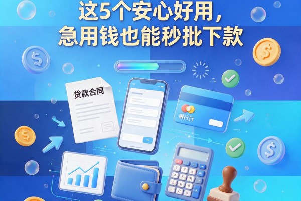 秒过秒到账的口子盘点！这5个安心好用，急用钱也能秒批下款