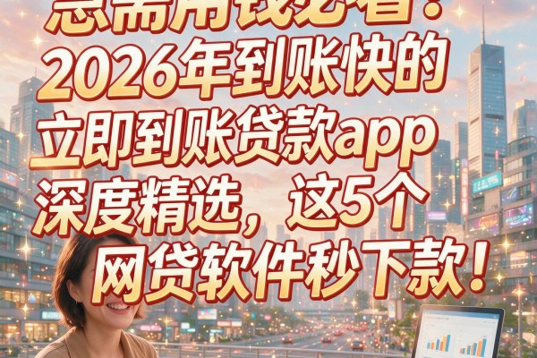 急需用钱必看!2026年到账快的立即到账贷款app深度精选,这5个网贷软件秒下款!