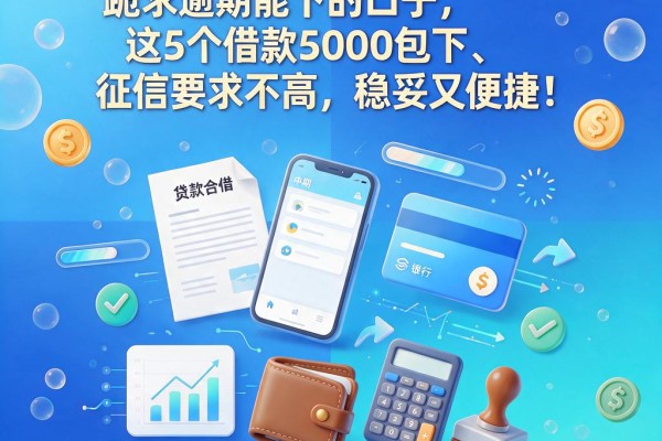 逾期也能借!跪求逾期能下的口子,这5个借款5000包下、征信要求不高,稳妥又便捷!