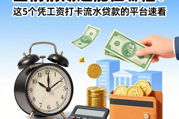 当前逾期还能在哪借？这5个凭工资打卡流水贷款的平台速看！