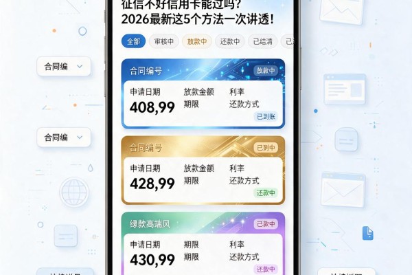 征信不好信用卡能过吗?2026最新这5个方法一次讲透!