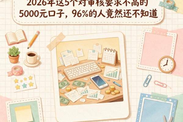 黑户哪里借钱不用审核的?2026年这5个对审核要求不高的5000元口子,96%的人竟然还不知道