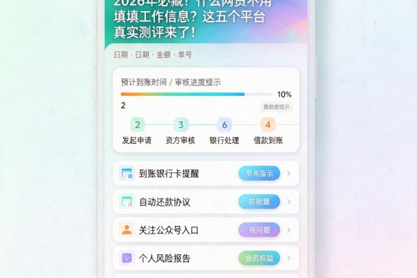 2026年必藏!什么网贷不用填工作信息?这五个平台真实测评来了!