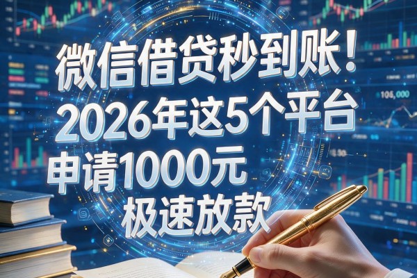 微信借贷秒到账!2026年这5个平台申请1000元极速放款