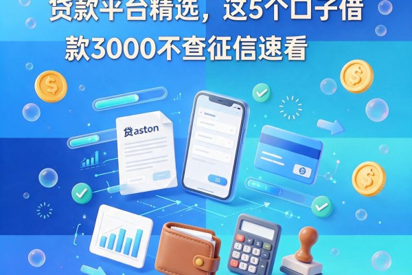 黑户不逾期不上征信的贷款平台精选,这5个口子借款3000不查征信速看