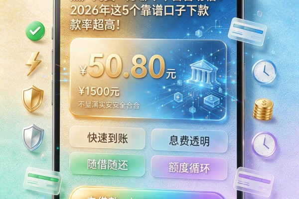 黑户网贷一万哪个平台容易借?2026年这5个靠谱口子下款率超高!