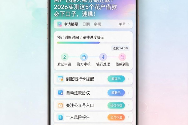 黑户也能大额分期还款?2026实测这5个花户借款必下口子,速瞧!