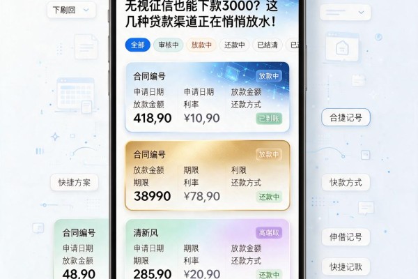 无视征信也能下款3000?这几种贷款渠道正在悄悄放水!