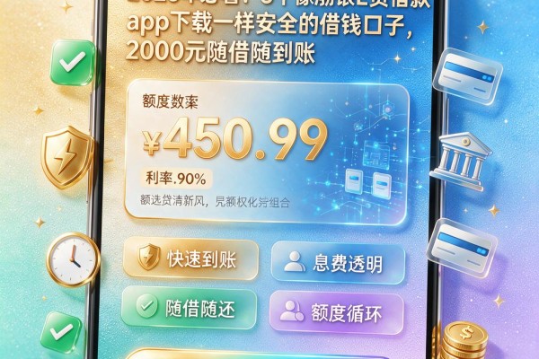 2026年必看!5个像渤银E贷借款app下载一样安全的借钱口子,2000元随借随到账