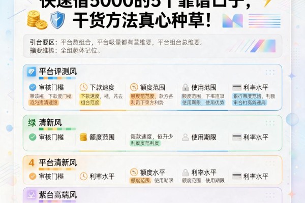 黑户必看!2026年凭身份证快速借5000的5个靠谱口子,干货方法真心种草