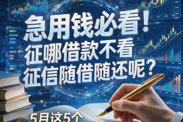 急用钱必看!在哪借款不看征信随借随还呢?5月这5个无视征信借3000的口子速览!
