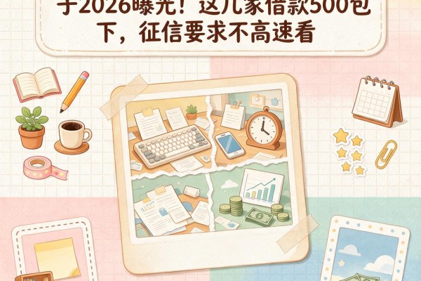 黑户有逾期也能必过的口子2026曝光!这几家借款500包下,征信要求不高速看