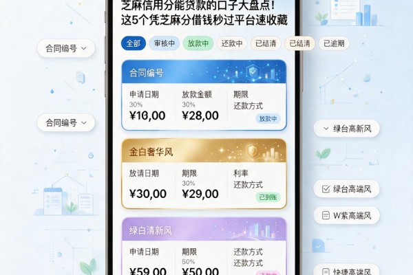 芝麻信用分能贷款的口子大盘点!这5个凭芝麻分借钱秒过平台速收藏