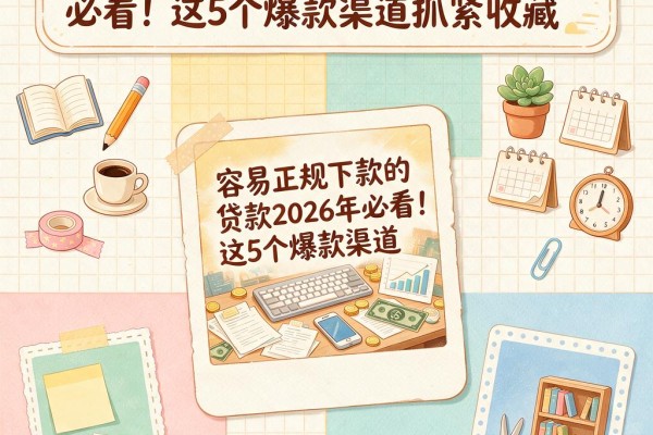 容易正规下款的贷款2026年必看!这5个爆款渠道抓紧收藏