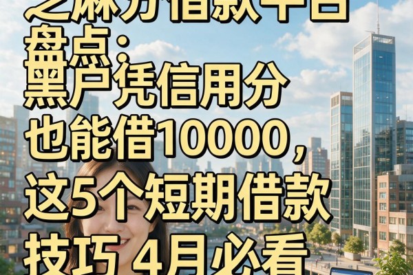 芝麻分借款平台盘点:黑户凭信用分也能借10000,这5个短期借款技巧4月必看