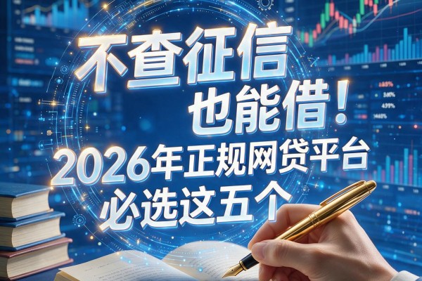 不查征信也能借!2026年正规网贷平台必选这五个,精心评析别错过