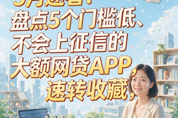 5月速看！盘点5个门槛低、不会上征信的大额网贷APP，速转收藏