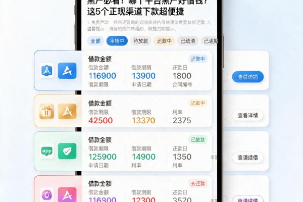 黑户必看！哪个平台黑户好借钱？这5个正规渠道下款超便捷