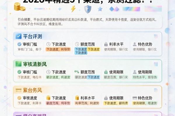 不看当前逾期怎样用信用卡借款?2026年精选5个渠道,亲测过滤!