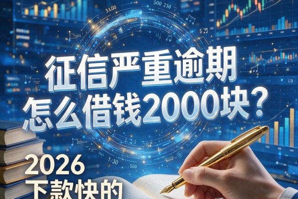 征信严重逾期怎么借钱2000块?2026这5个下款快的网贷平台值得挑!