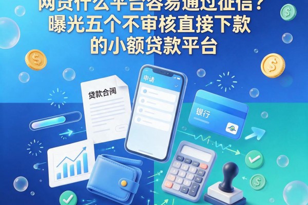 2026年必看!网贷什么平台容易通过征信?曝光五个不审核直接下款的小额贷款平台